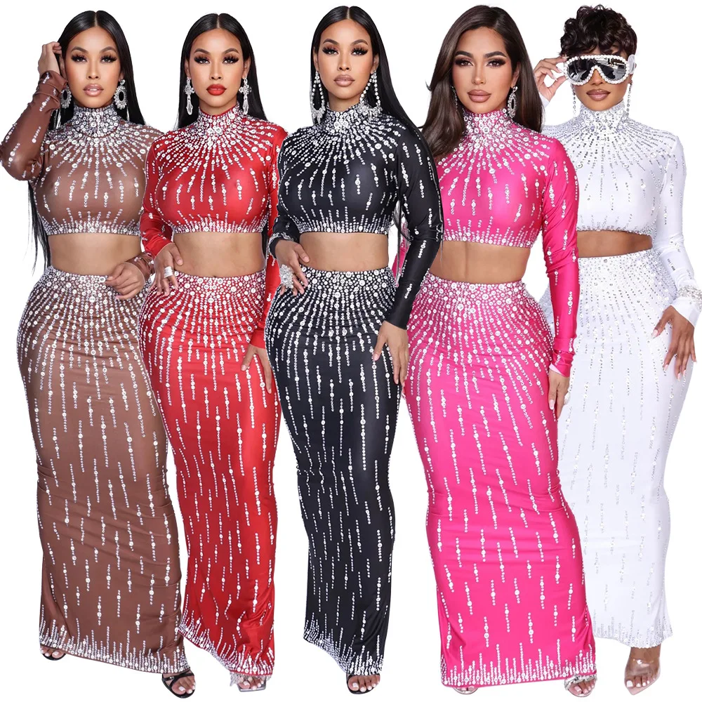 Women Set Street long sleeve P - Crop Top Crochet recension och pris