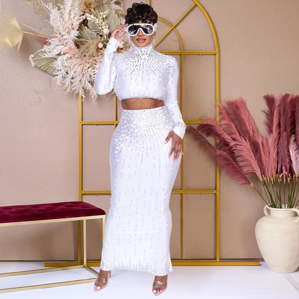 Women Set Street long sleeve P - Crop Top Crochet recension och pris