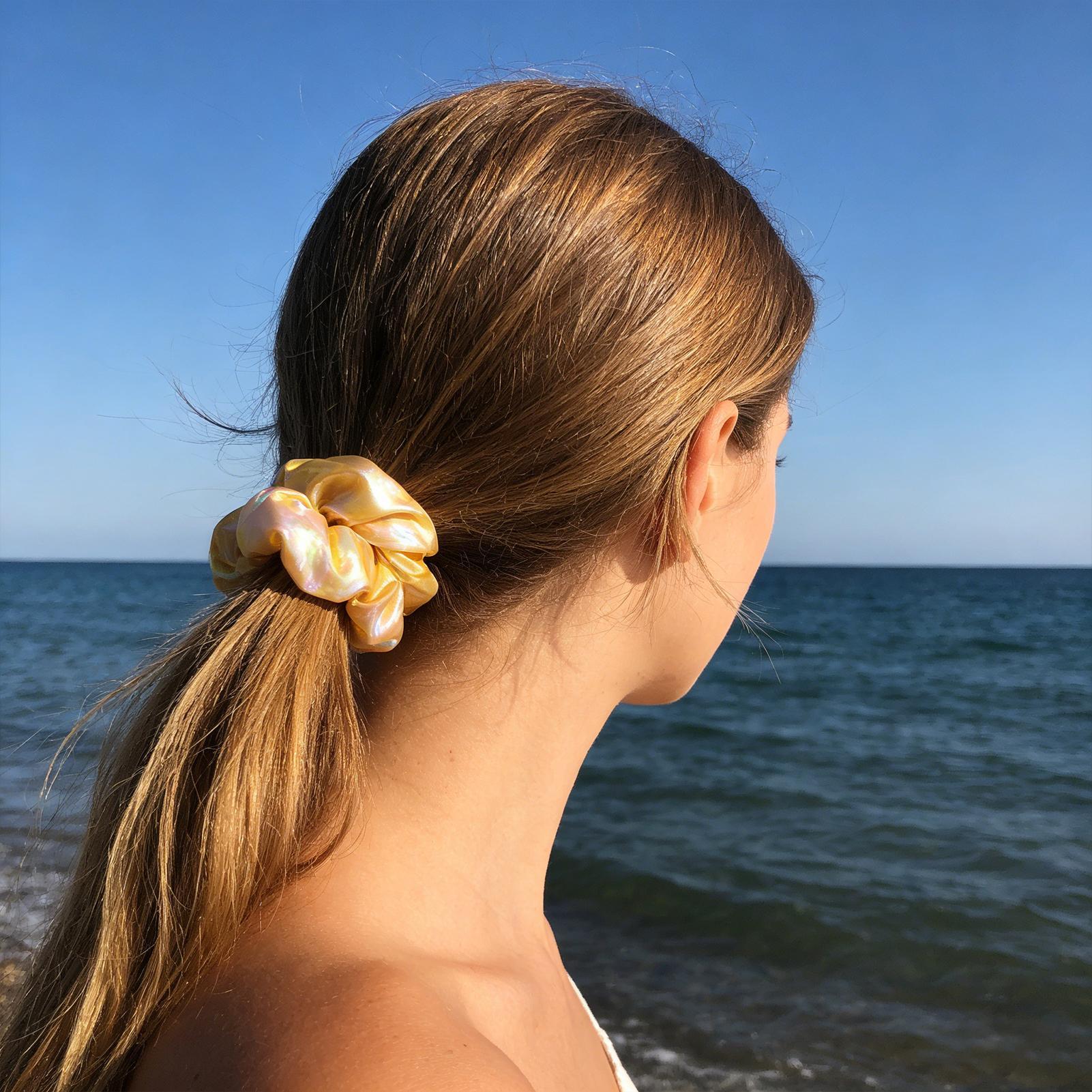 Soft Hair Scrunchies with Zipp - Headband Summer Knit recension och pris