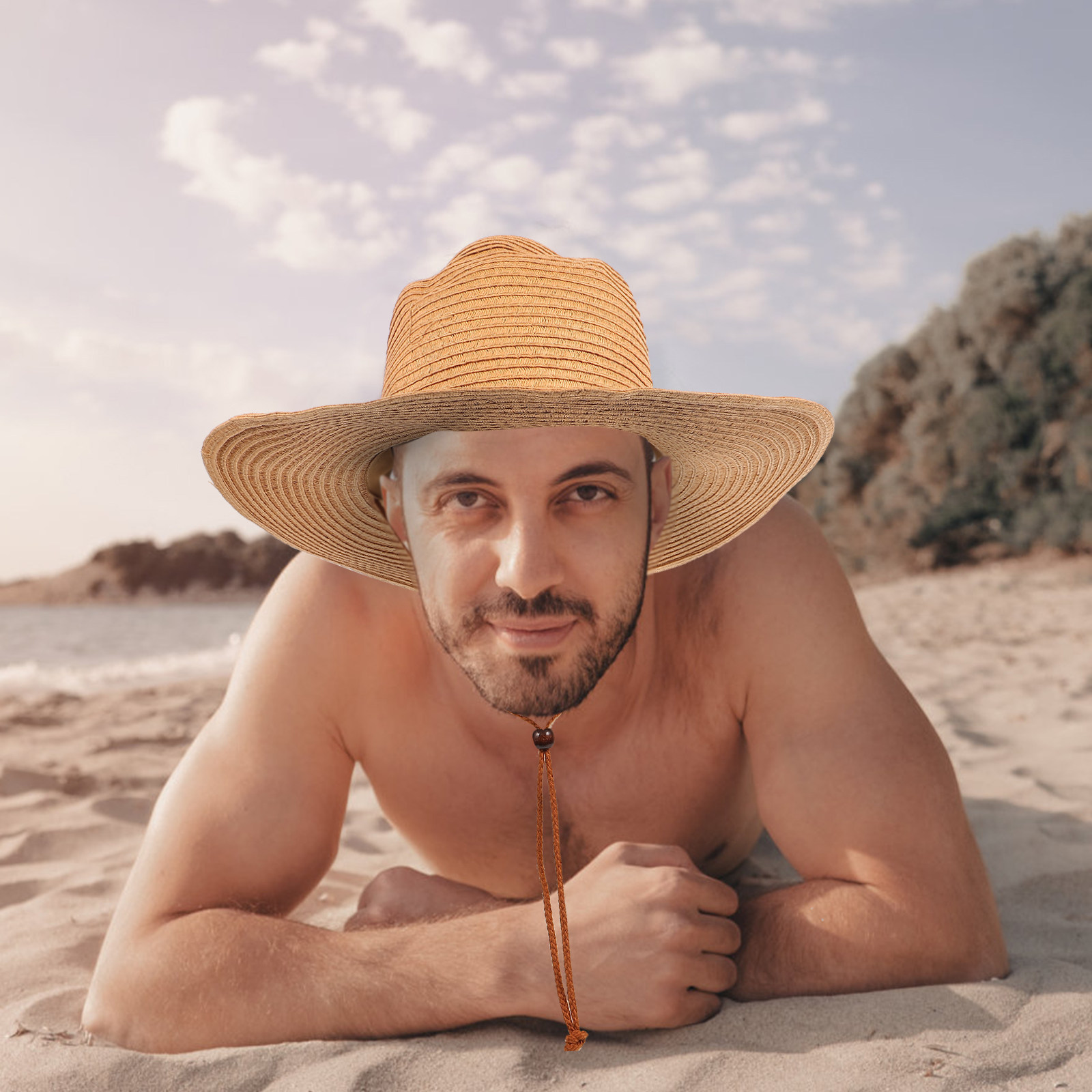Summer Sun Hat for Men Wide Br - Hat Floppy Wide recension och pris