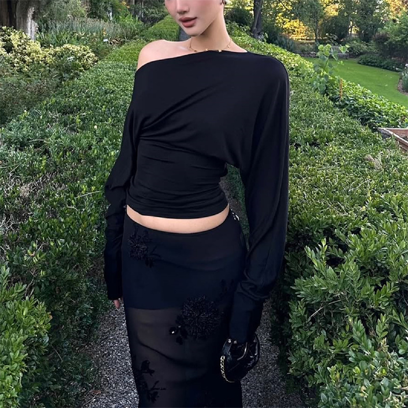 2026 Women’s One Shoulder Top  - Blouse Off Shoulder recension och pris