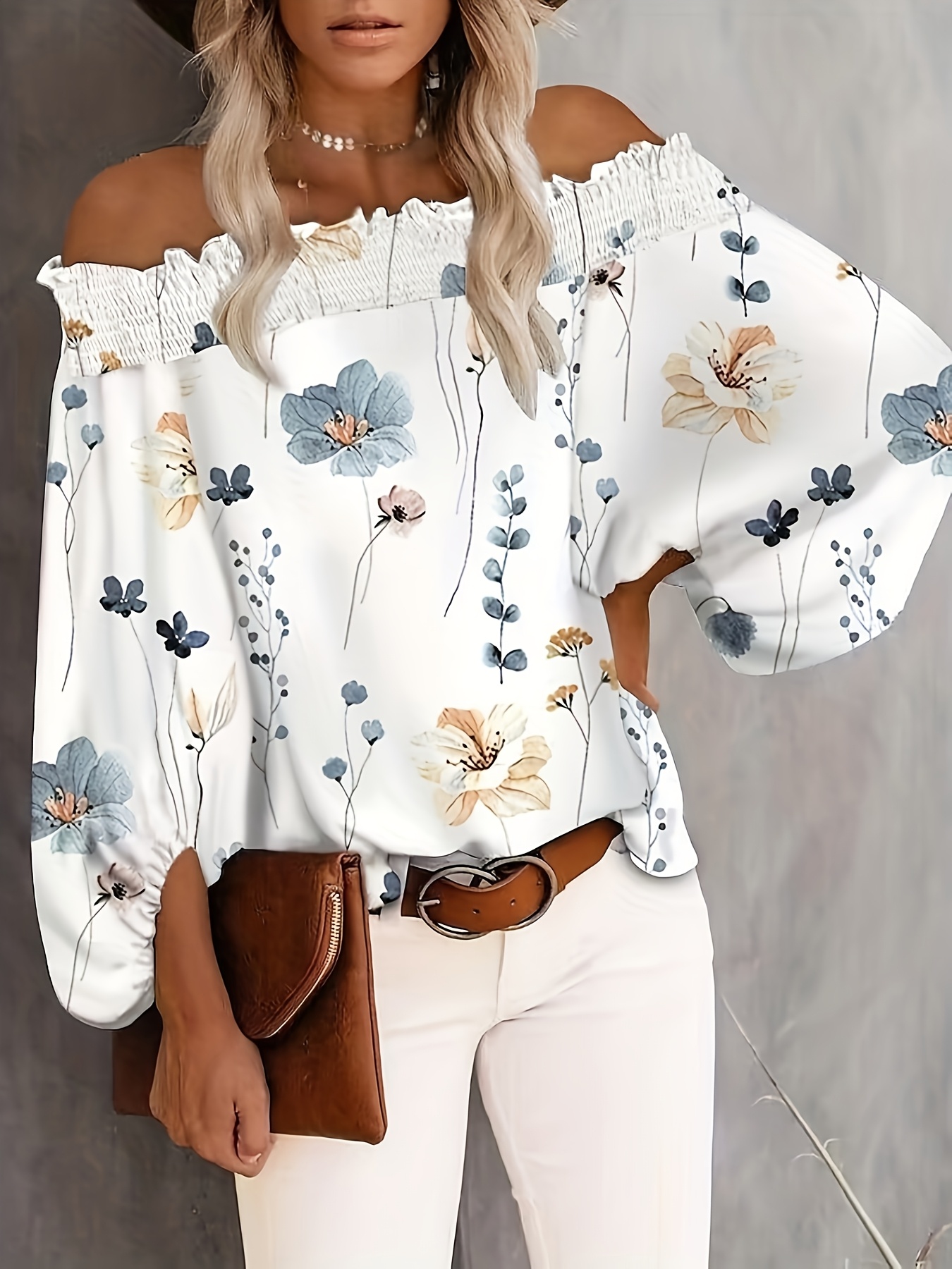 Plus Size New Women's Casual F - Blouse Off Shoulder recension och pris